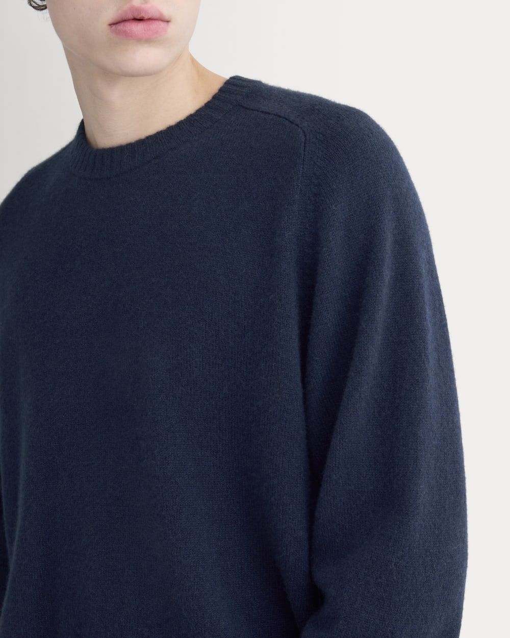 Midweight Cashmere Crew | Navy