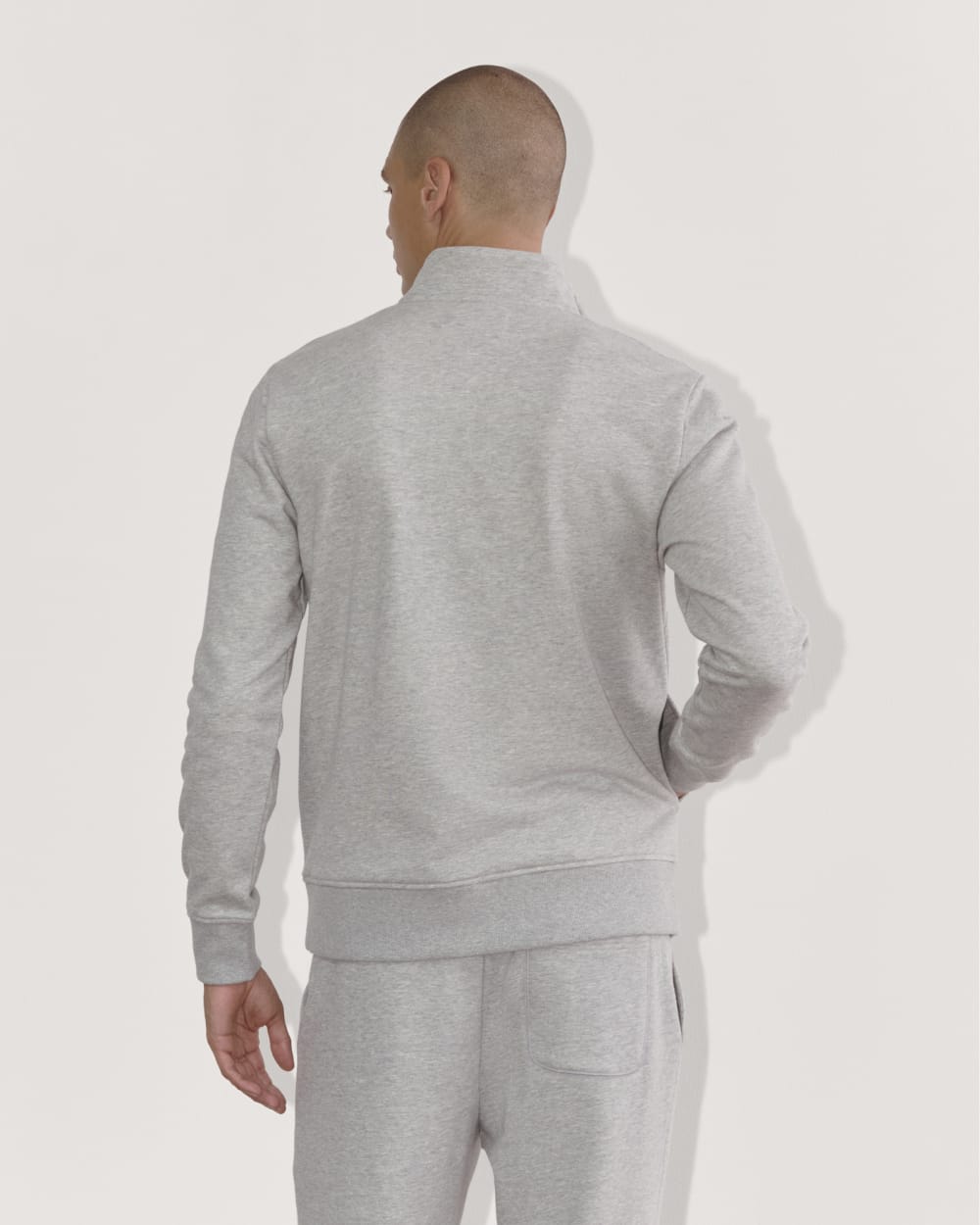 The Off-Duty Terry Quarter-Zip | Heathered Grey