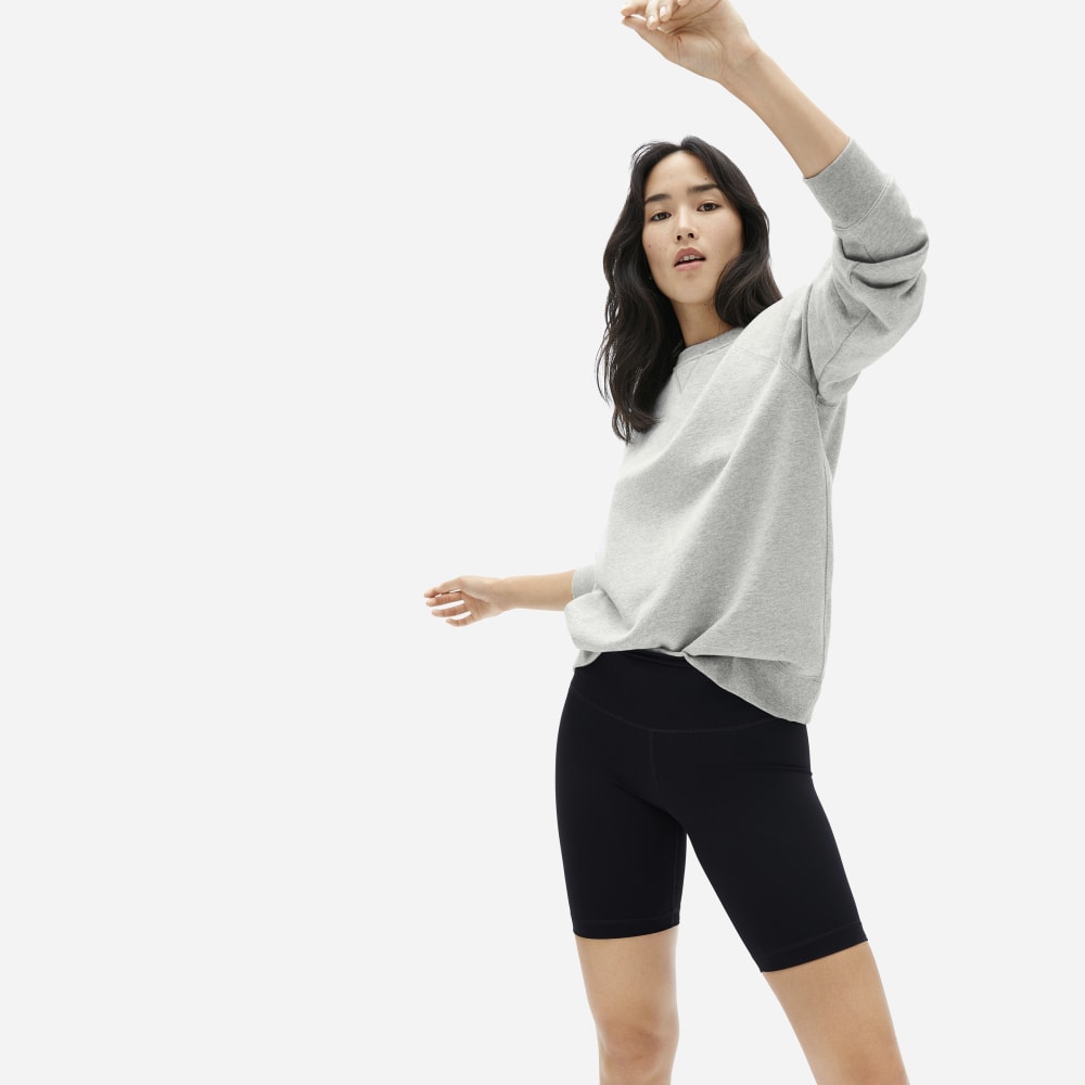 The Unisex French Terry Crew | Heathered Grey