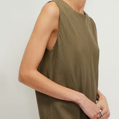 The Linen Bias Cut Dress | Kalamata