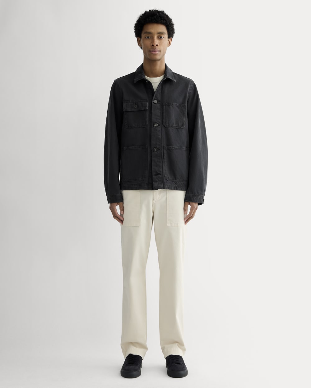 The Denim Utility Jacket | Black