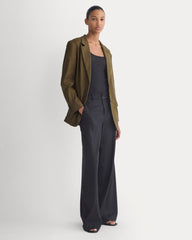The Oversized Blazer in Stretch Linen | Beech