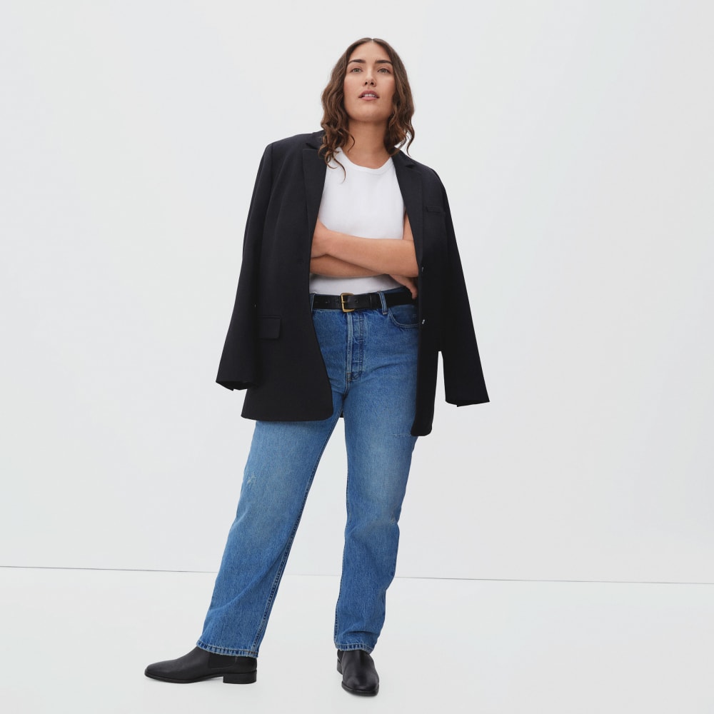 The Rigid Slouch Jean | Washed Indigo | 27.5鈥?Inseam
