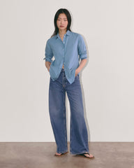 The Must-Have Shirt in Silky Cotton | Bluebell
