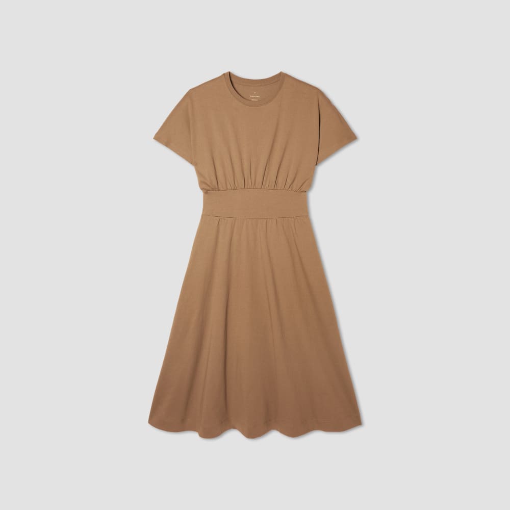 The Organic Cotton Waisted Dress | Toasted Coconut