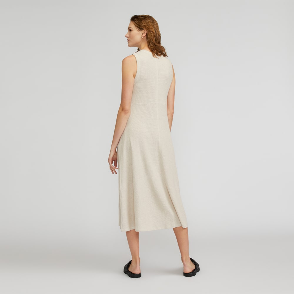 The Organic Cotton Waffle Tank Dress | Heathered Pelican