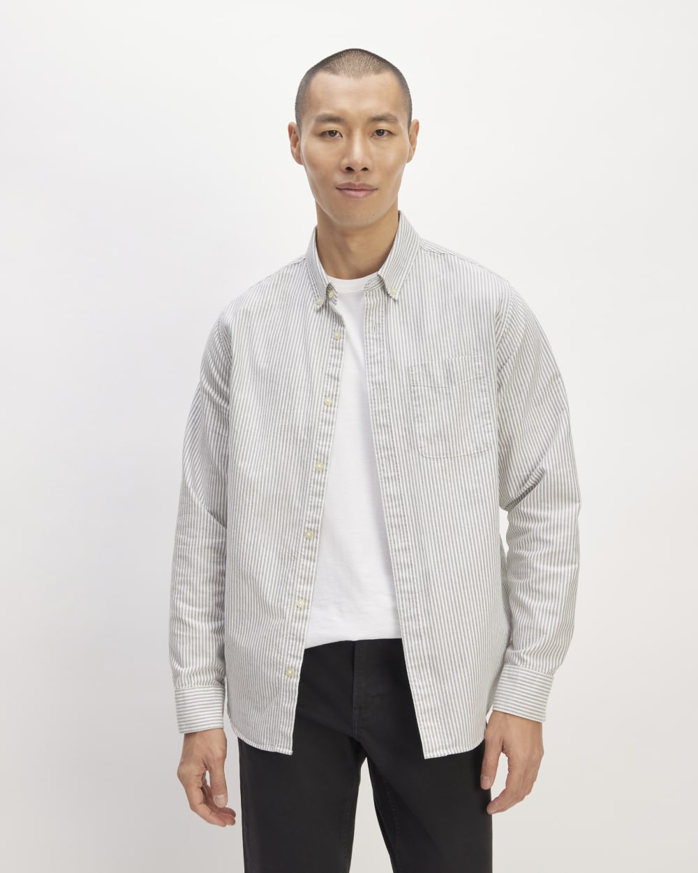 The Classic Oxford Shirt | Charcoal / White | Standard
