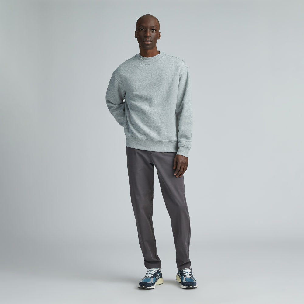 The ReTrack Crewneck Sweatshirt | Heathered Grey