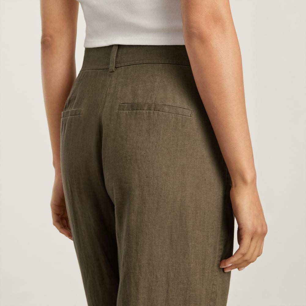 The Linen Way-High庐 Drape Pant | Beech