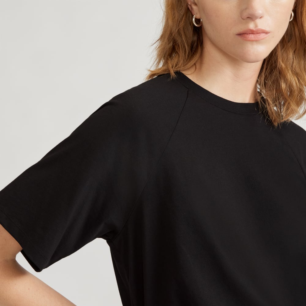 The Organic Cotton Raglan Tee | Black