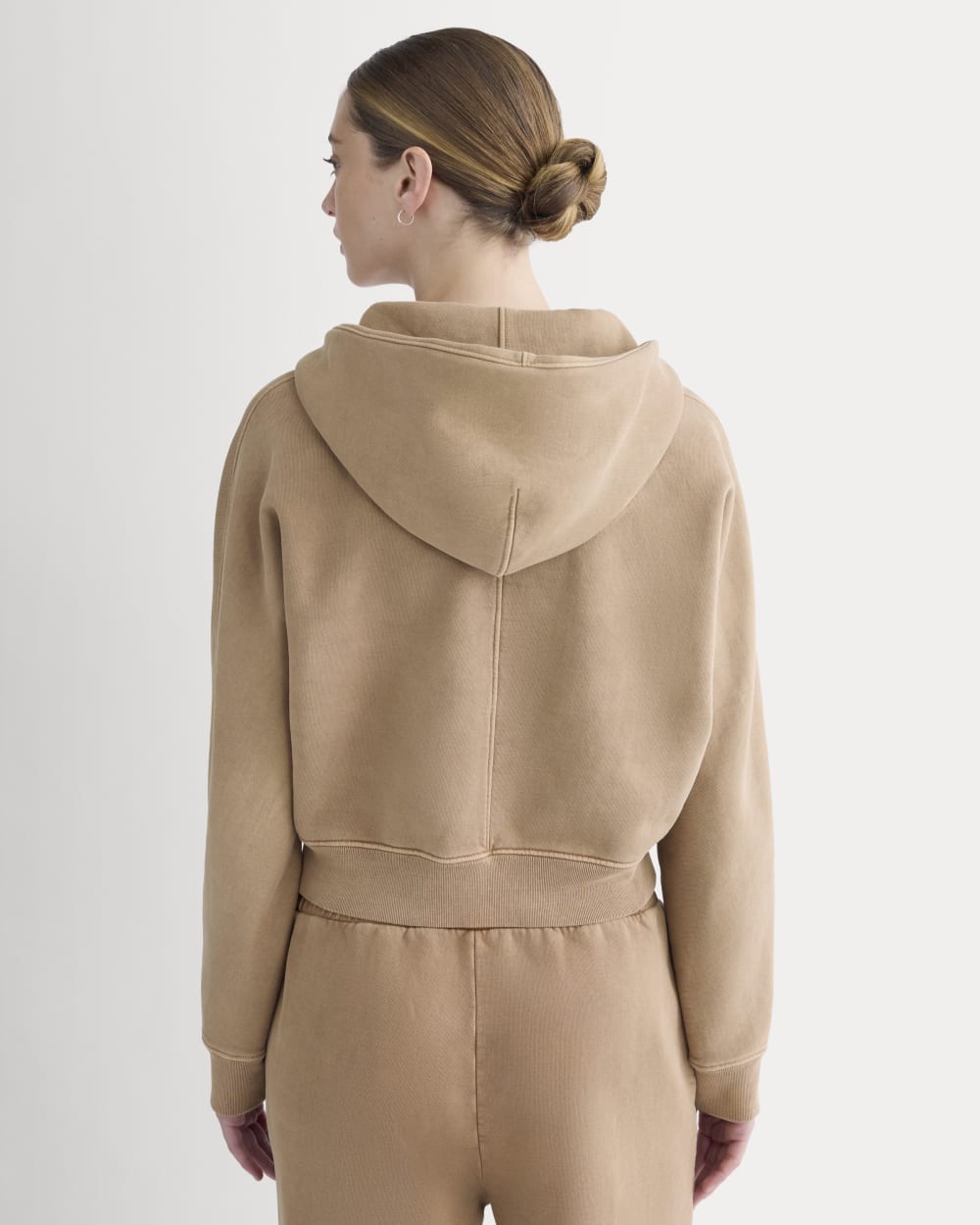 ESENSMOD x The Laufey Foundation Cropped Full-Zip Hoodie | Weathered Clay