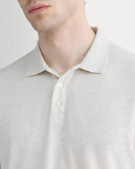 The Pique Polo | Heathered Oat