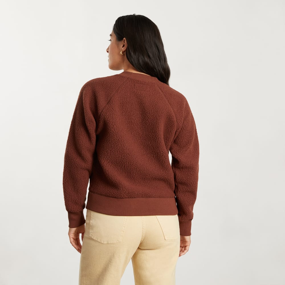 The ReNew Fleece Raglan Sweatshirt | Rosewood