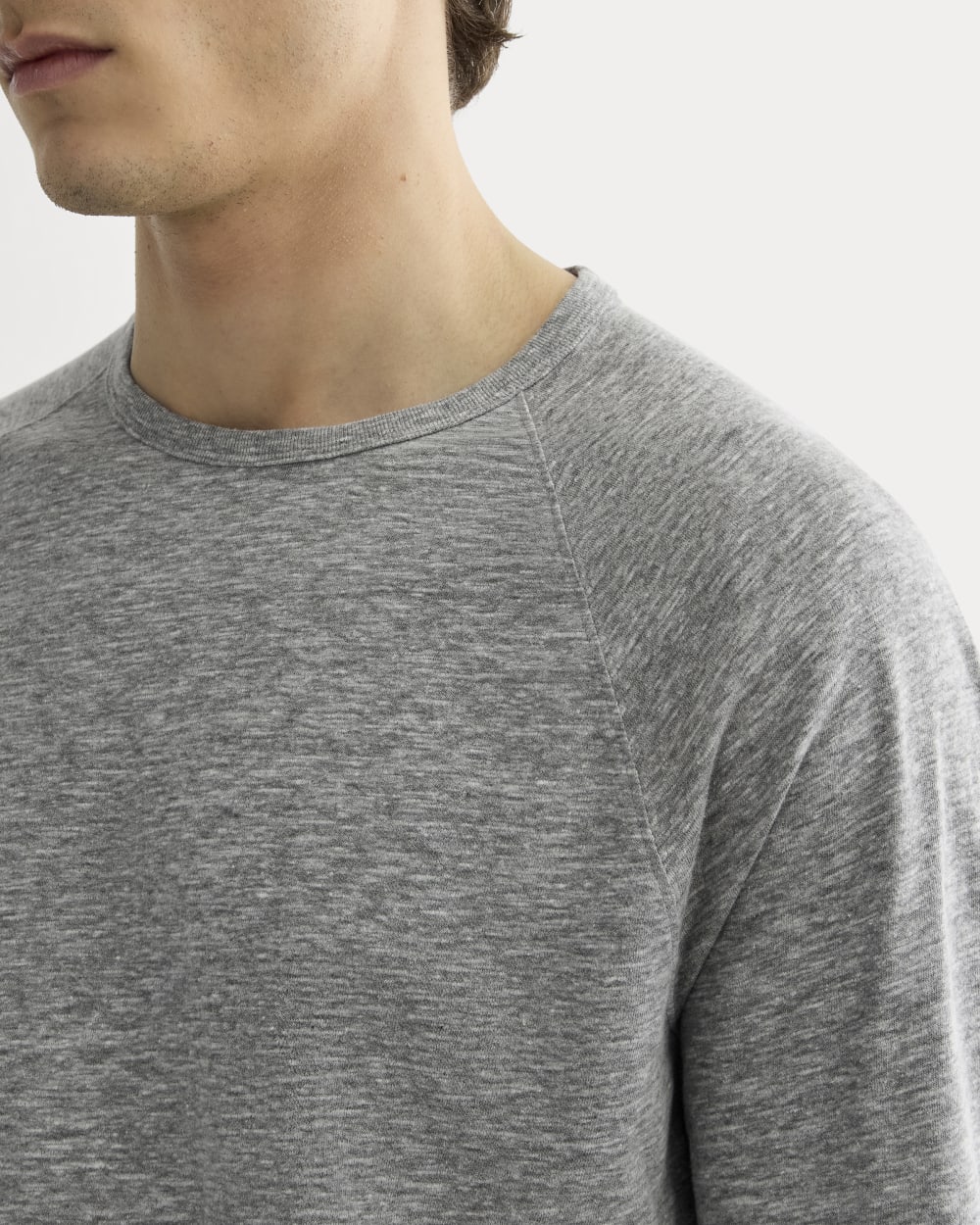 The Rec Long-Sleeve Crew | Heathered Grey