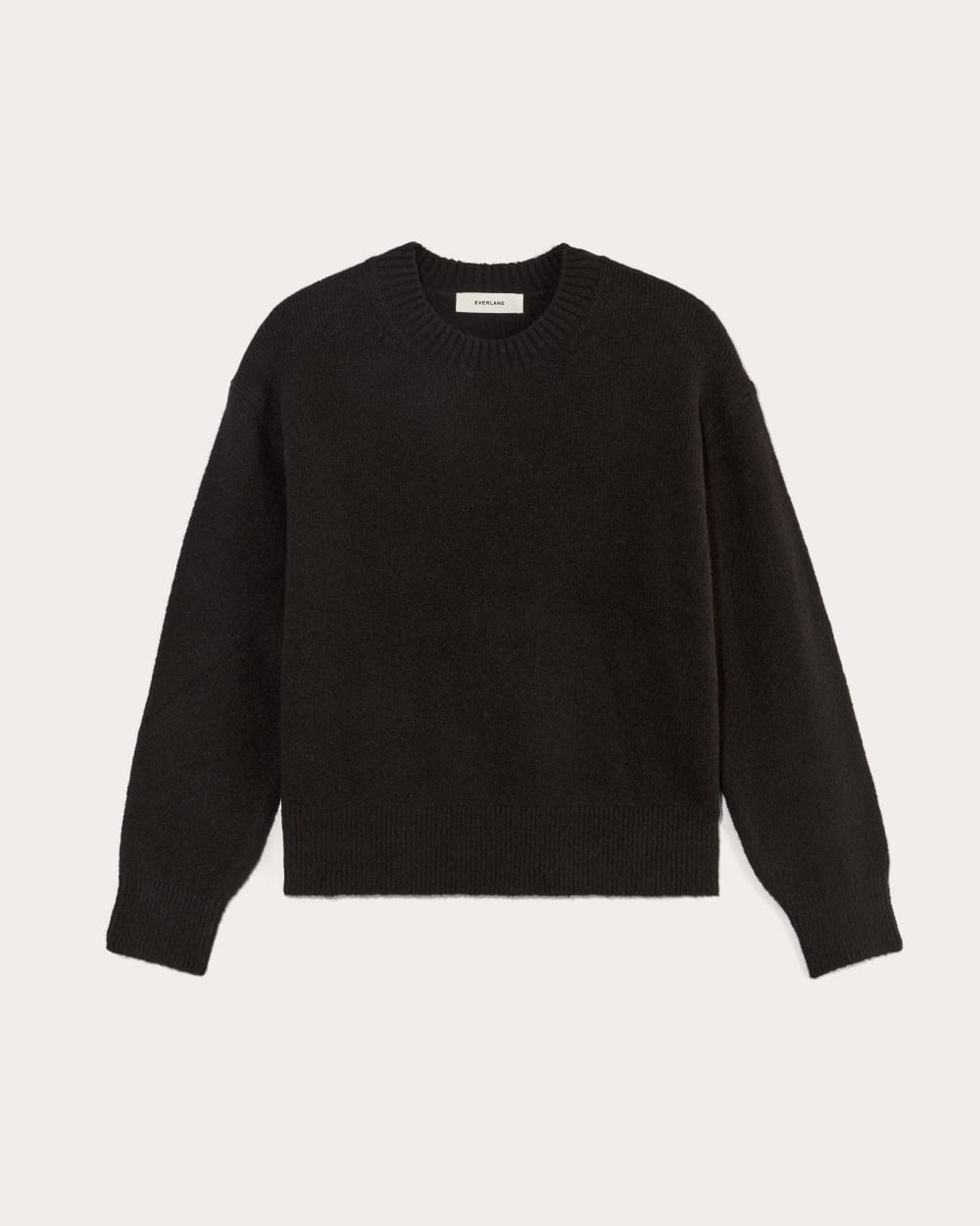 The Cocoon Crew in Plush Cotton | Black