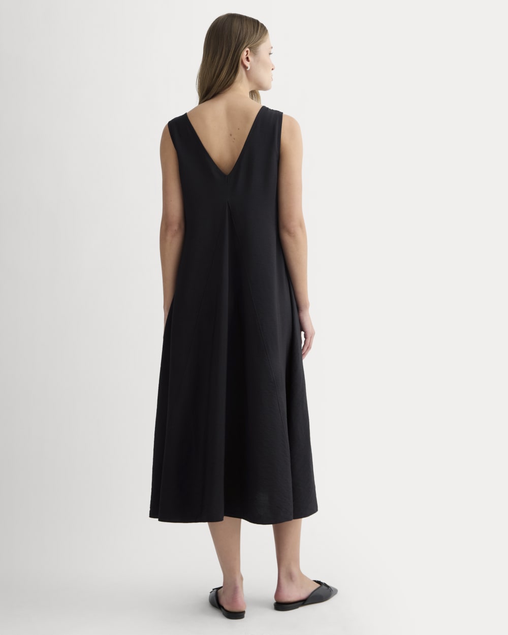 The V-Neck Dress in SoftLuxe | Black