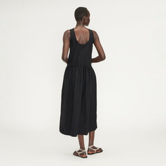 The Poplin Summer Dress | Black