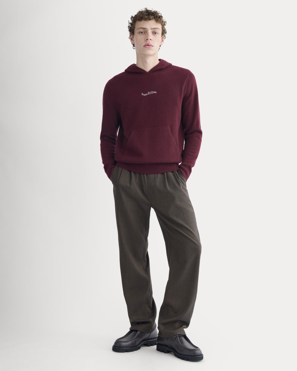 ESENSMOD x Peace & Quiet Cashmere Hoodie | Wine