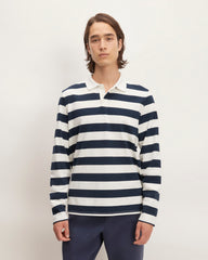 The Premium-Weight Rugby Shirt | Navy / Bone