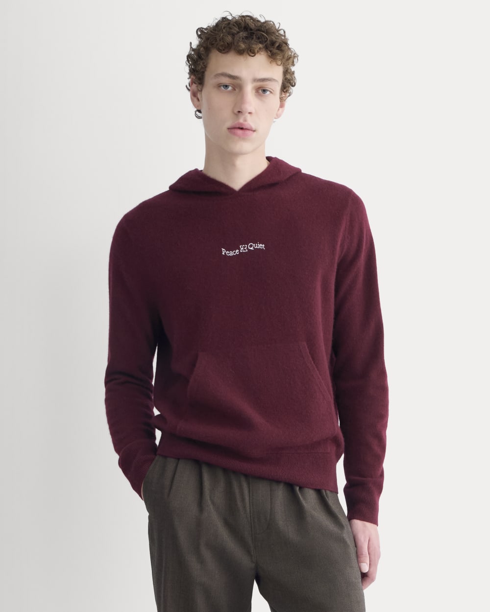 ESENSMOD x Peace & Quiet Cashmere Hoodie | Wine