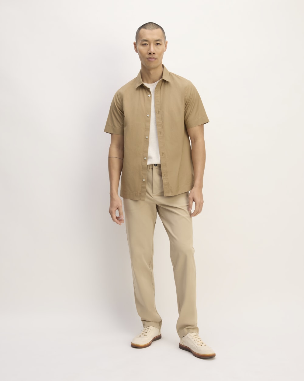 The Supima® Short-Sleeve Poplin Shirt | Tiger's Eye
