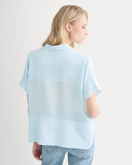 The Boxy Shirt in Washable Silk | Skywriting
