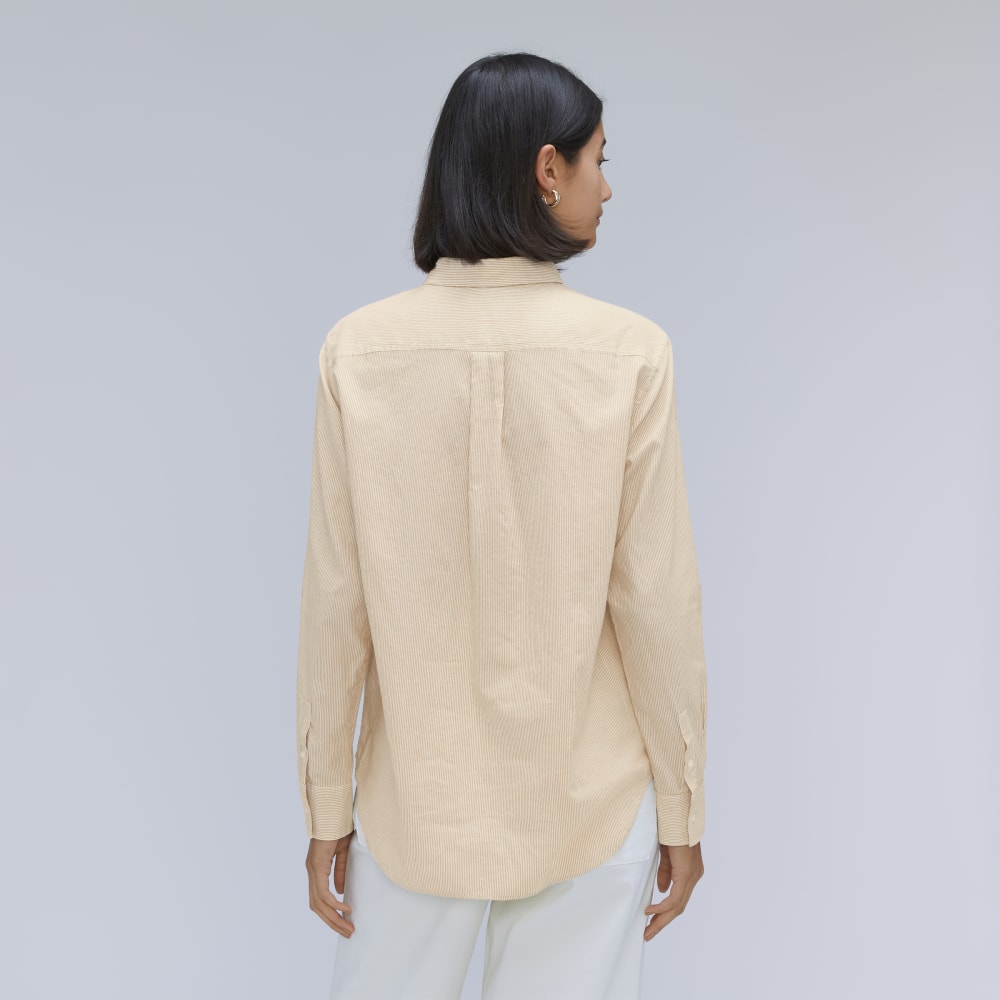 The Must-Have Shirt in Silky Cotton | Golden Palm / White