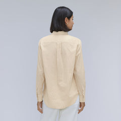 The Must-Have Shirt in Silky Cotton | Golden Palm / White