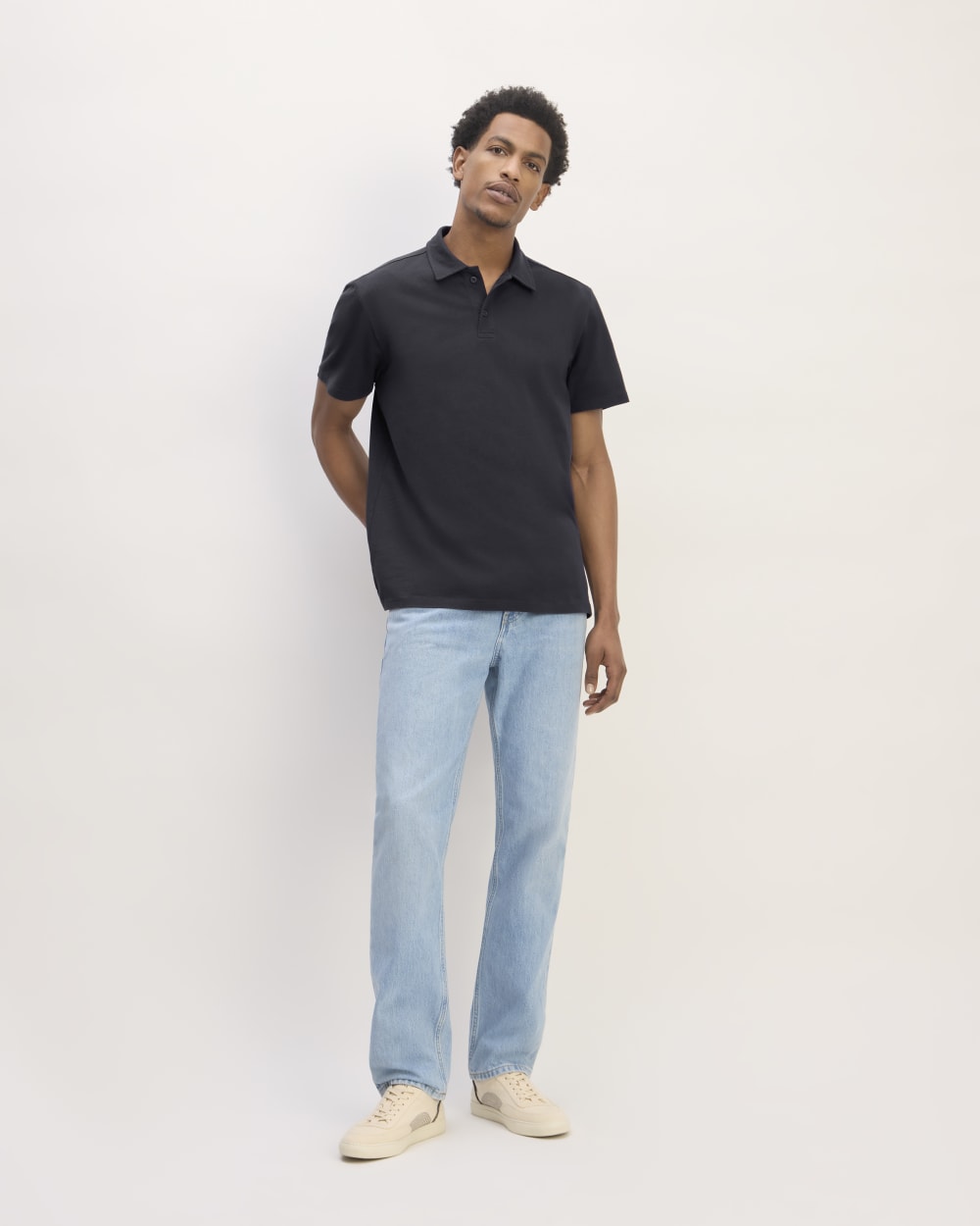 The Premium Weight Short-Sleeve Polo | Deep Navy