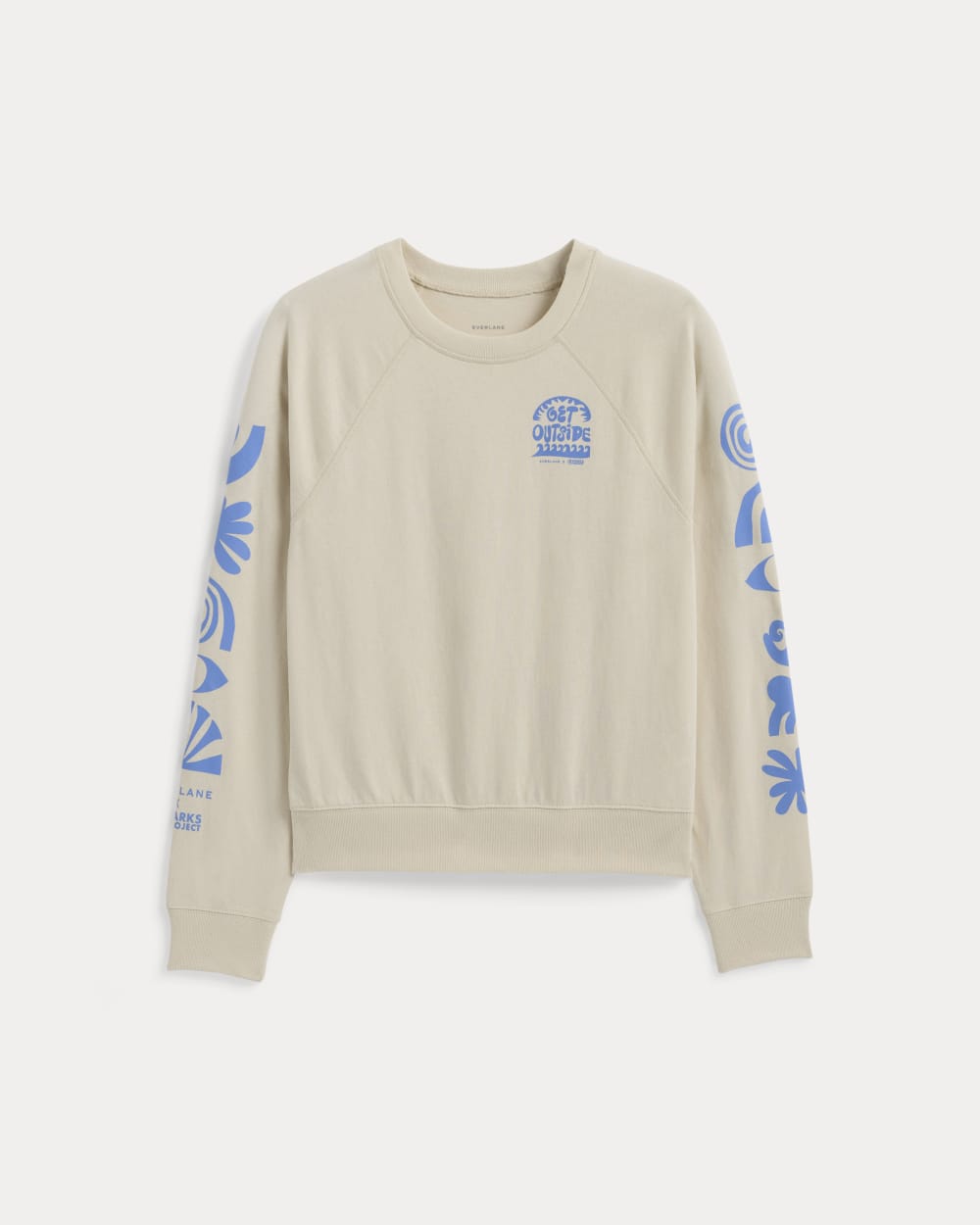 The ESENSMOD x Parks Project Off-Duty Long-Sleeve Tee | Natural / Granada Sky Blue