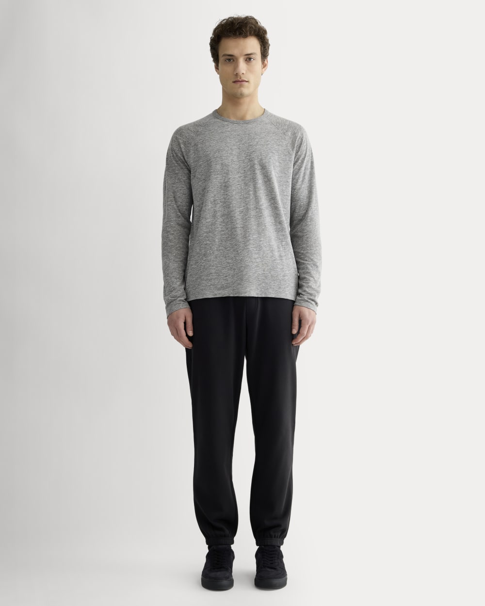 The Rec Long-Sleeve Crew | Heathered Grey
