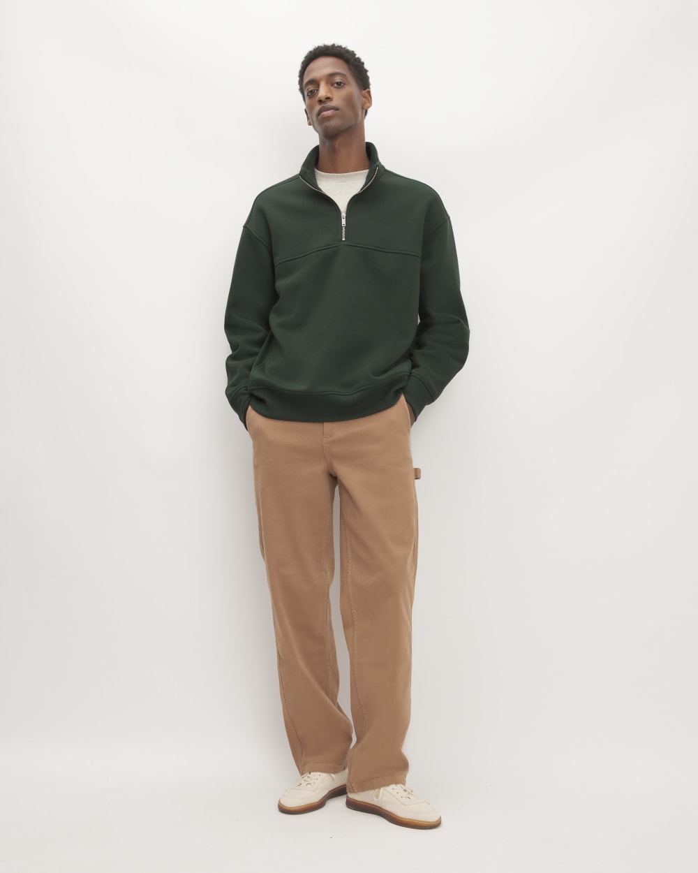 The ReTrack Fleece Half-Zip | Scarab