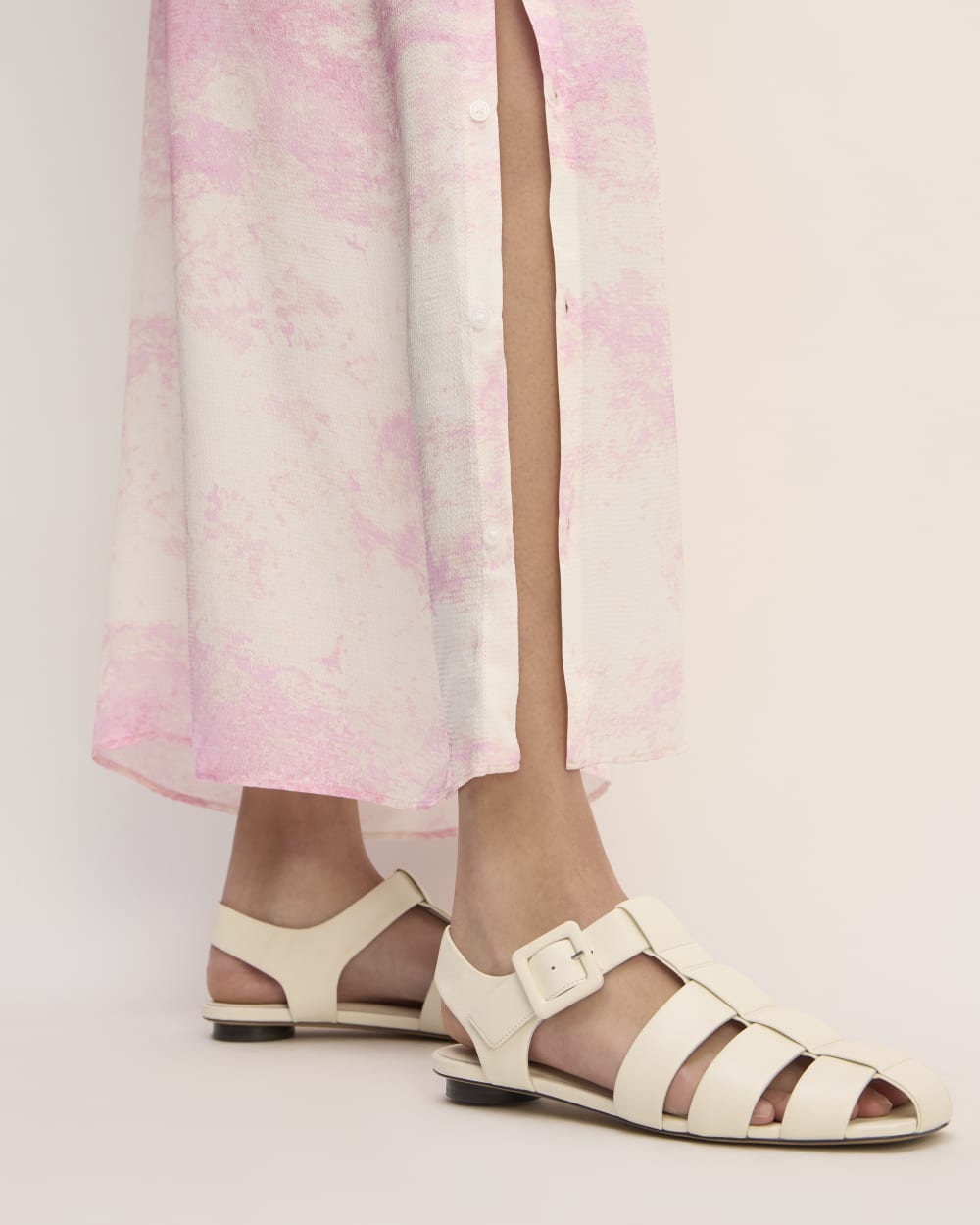 The ESENSMOD x Marques' Almeida Satin Tie-Dye Dress | Pink Tie-Dye