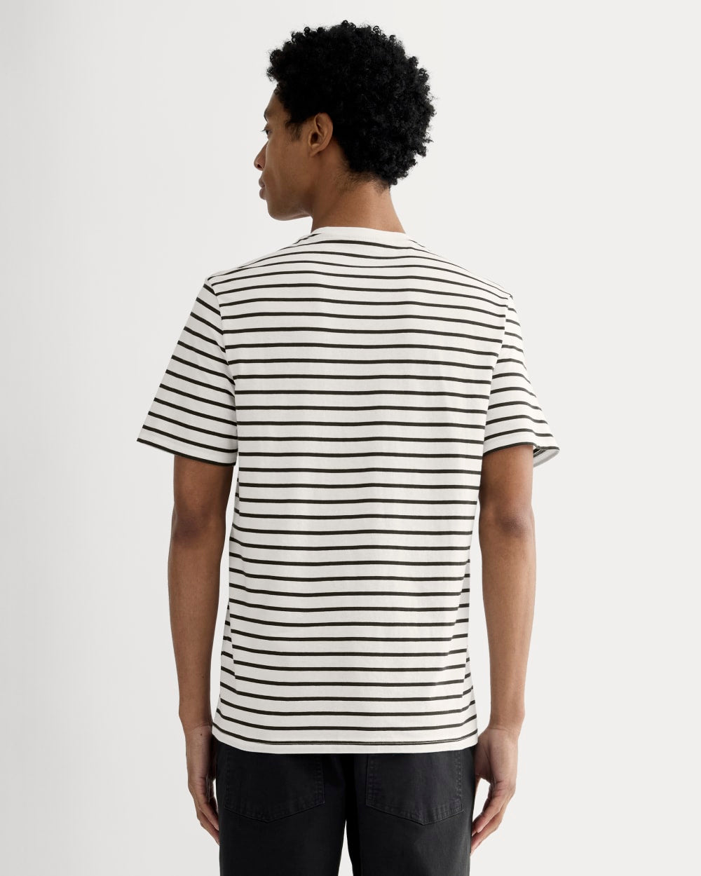 The Essential Organic Crew | Bone / Black