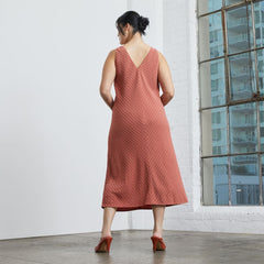 The City Stripe Midi Dress | Redwood
