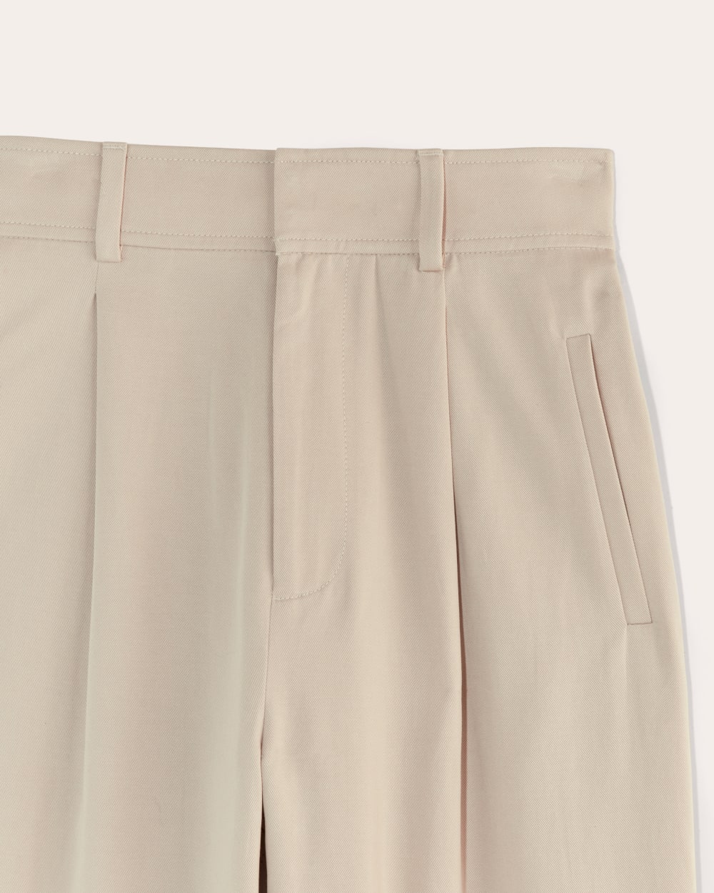 The Draper Pleated Pant in Buttersmooth | Sandstone | 30" Inseam