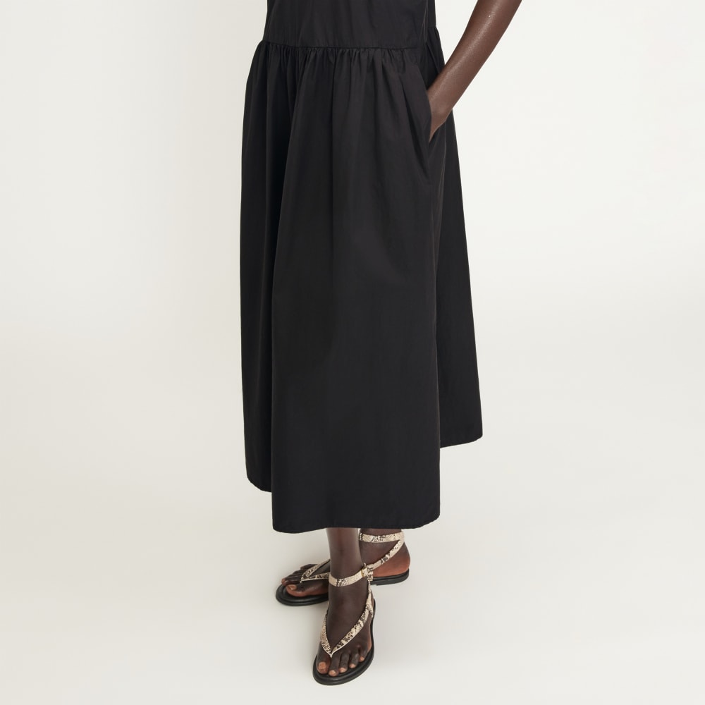 The Poplin Summer Dress | Black
