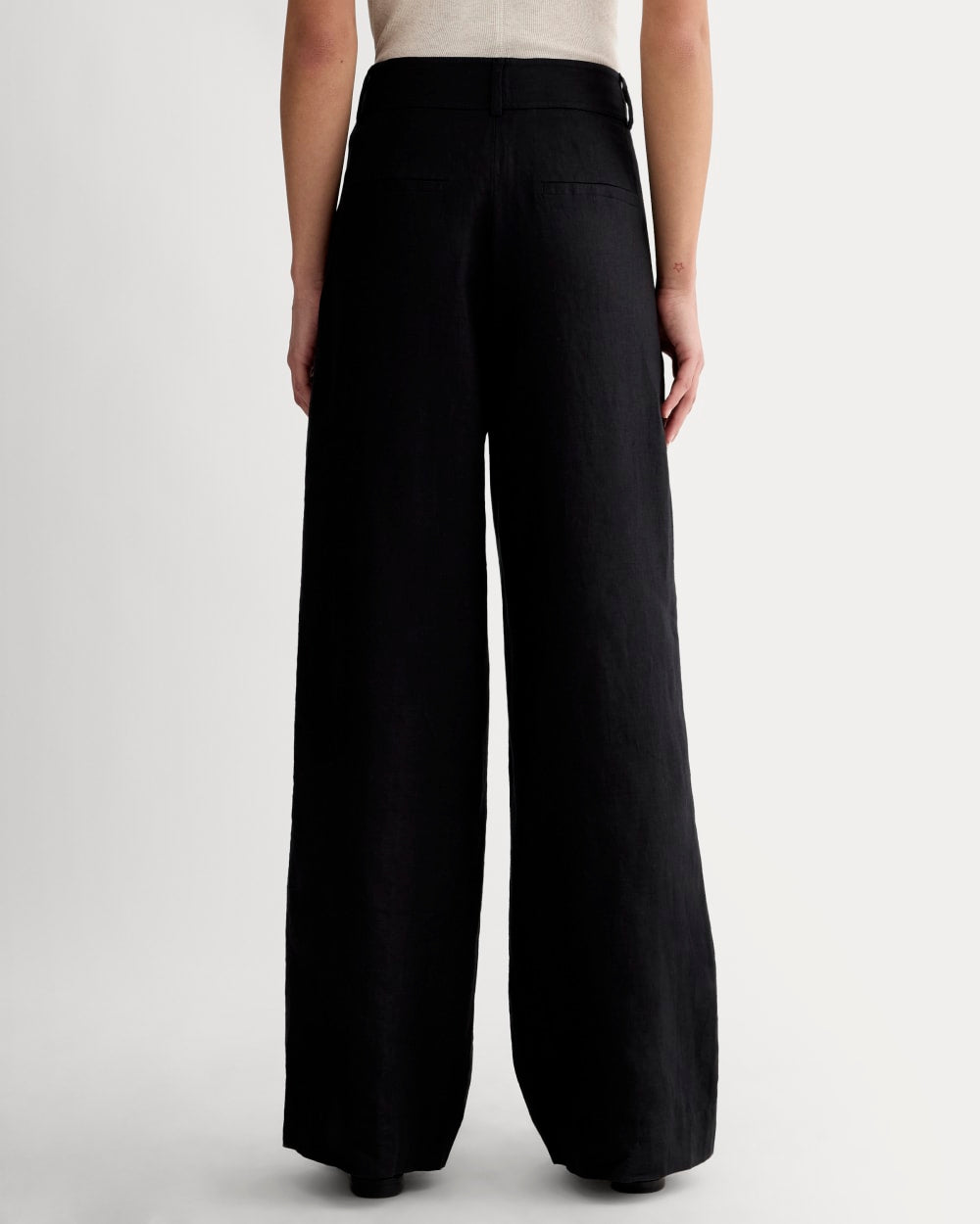 The Linen Way-High庐 Drape Pant | Black