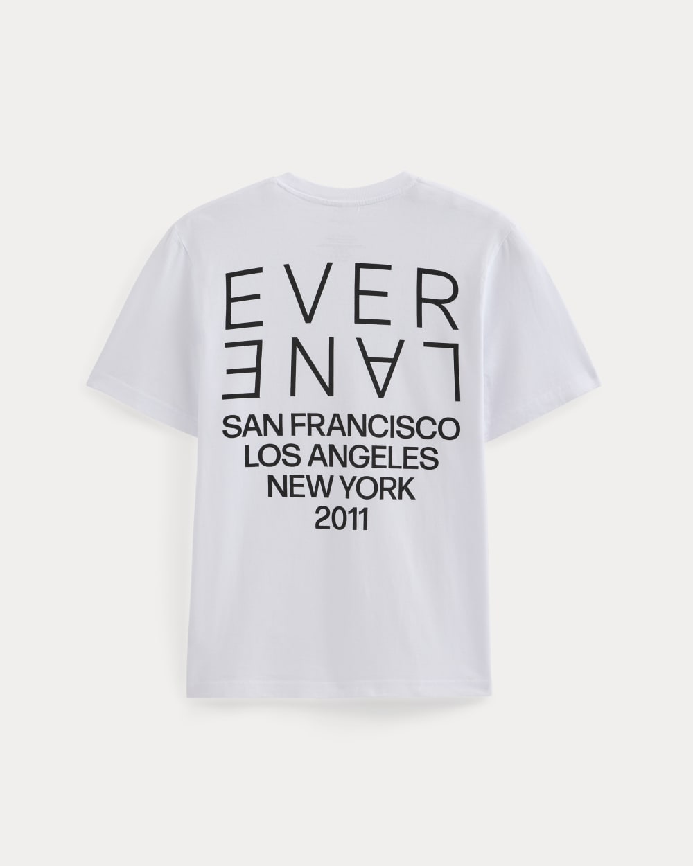 Mirrored Logo Tee | White