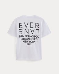 Mirrored Logo Tee | White