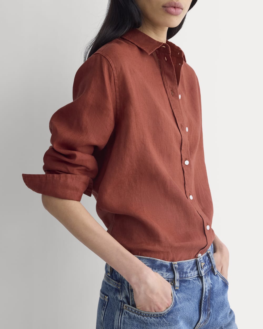 The Must-Have Shirt in Linen | Henna Red