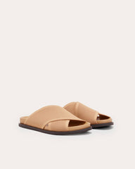 The ReKnit Form Crossover Sandal | Caramel
