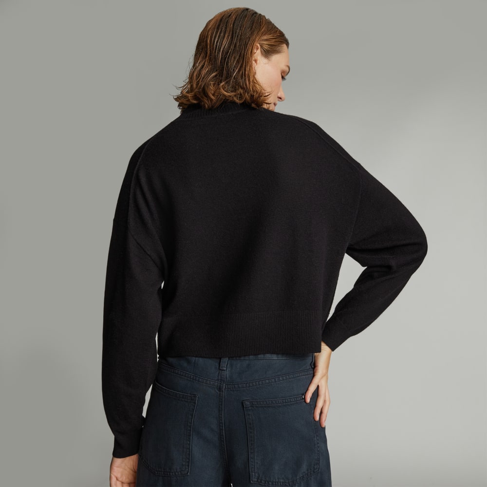 The Luxe Merino Turtleneck | Black