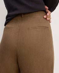 The Linen Way-High庐 Drape Pant | Cocoa