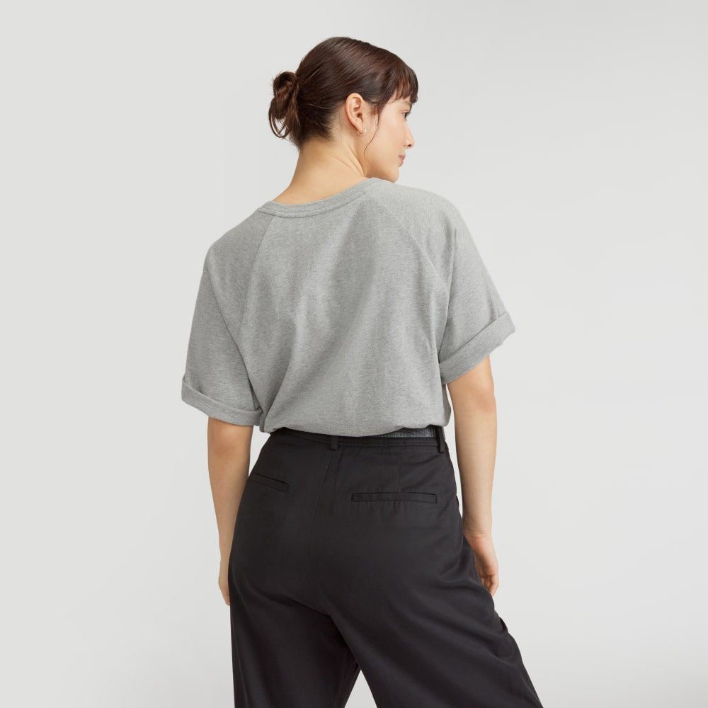 The Organic Cotton Raglan Tee | Heathered Grey