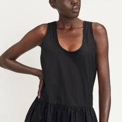 The Poplin Summer Dress | Black