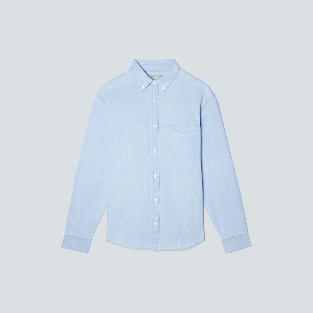 The Relaxed Organic Chambray Shirt | Icy Blue