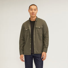 The Brushed Flannel Shirt | Heathered Thyme
