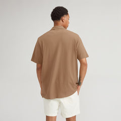 The Pique Short-Sleeve Shirt | Toasted Coconut