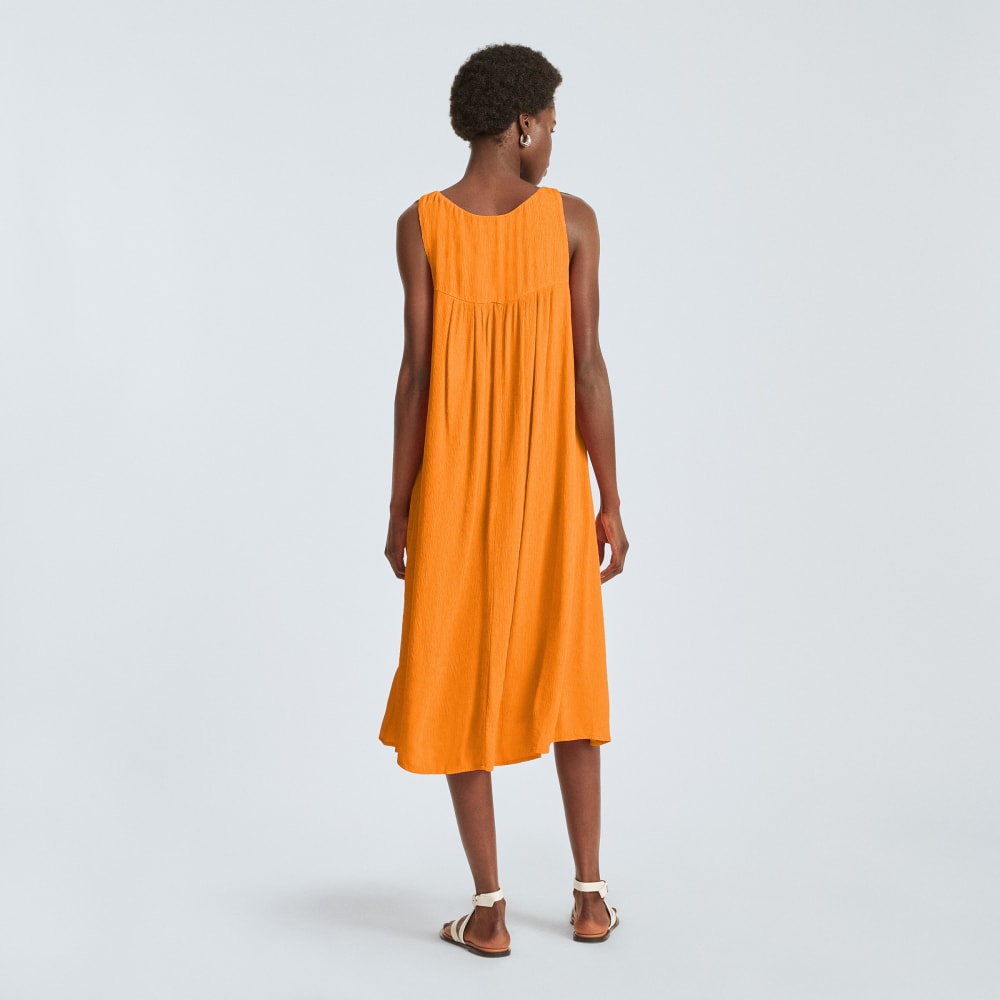 The Naia鈩?Ripple Tank Dress | Turmeric